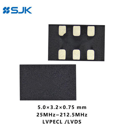 SMD 5032 Programlanabilir MEMS LVDSL Differential Oscillator With 6Pads Destek 1-220MHz 2.25-3.63V